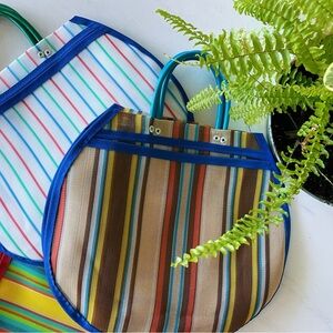 Striped Multicolor Tote Bag